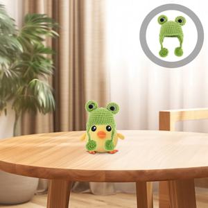 미니어처 모직 곰 만화 모자 귀여운 작은 니트 모자 공예용 겨울 액세서리 인형 집 장식 DIY 용품