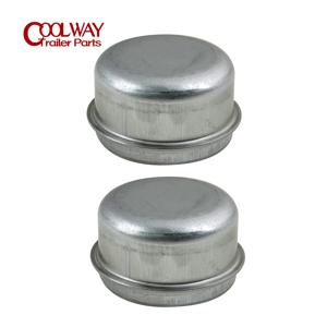 2pcs 교체 50mm 금속 먼지 캡 휠 허브 트레일러 베어링 그리스 커버 캐러밴 보트 RV 부품 액세서리