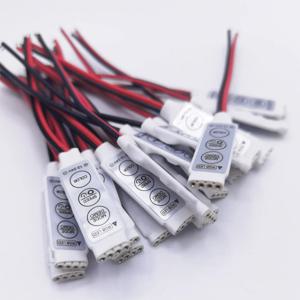 DC 5V-12V-24V 12A 3 키 RGB 5050/3528/2835/5730/5630/3014 SMD LED 스트립 조명에 대 한 미니 LED RGB 컨트롤러 조 광 기 드라이버