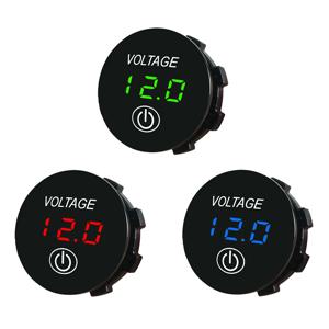 자동차 보트 해양에 대 한 디지털 터치 디스플레이 패널과 12V LED 디지털 전압계 방수 전압 게이지 미터 배터리 테스터