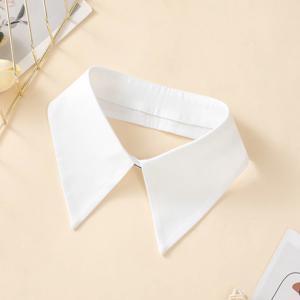 여자의 새로운 패션 장식 쉬폰 가짜 목 셔츠 싱글 칼라 다목적 Bowtie 분리형 Bowtie