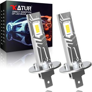2Pcs Canbus LED 전구 H1 LED 헤드 라이트 미니 크기 디자인 무선 팬리스 자동차 LED 램프 CSP 칩 16000LM 화이트