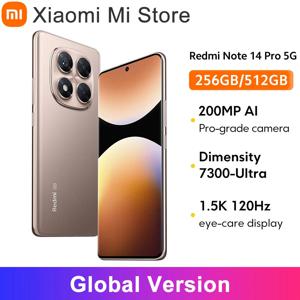 샤오미 레드미 노트 14 프로 5G 글로벌 버전 미디어텍 디멘시티 6.67인치 AMOLED 디스플레이 IP68 NFC 7300-울트라 200MP AI 카메라