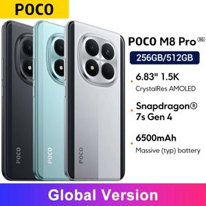 글로벌 버전 POCO M8 Pro 스마트폰 6.83인치 스냅드래곤 ®   7세대 4개의 대칭형 스테레오 스피커 6500mAh 100W 하이퍼차지