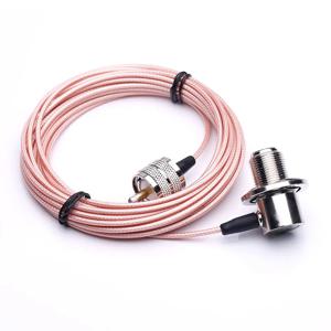 UHF 암 직각-긴 UHF PL259 수 RG316, 자동차 모바일 라디오 안테나, 1m, 3m, 5m, 10m 케이블