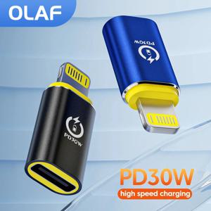 Olaf USB C-Lightning 어댑터 IOS 남성용 Type C 여성용 변환기 iPhone 14 13 11 macbook PD30w 고속 충전 어댑터