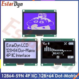 12864 IIC 4P LCD 모듈 128X64 I2C ST7567S COG 그래픽 디스플레이 스크린 보드 LCM 패널 Arduino 용 128x64 도트 매트릭스 스크린