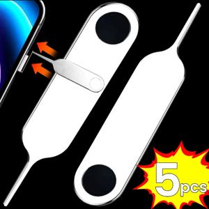 5Pcs Sim 카드 트레이 이젝터 꺼내기 핀 아이폰에 대 한 키 제거 도구 삼성 화웨이 Xiaomi 태블릿 범용 금속 제거 바늘