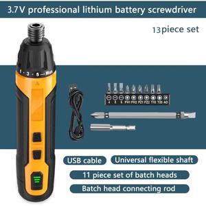 2000mAh 3.7V 무선 스크류드라이버 6단계 토크 스크류드라이버, 휴대용 전동 스크류드라이버, 수공구, 토크 스크류드라이버 세트