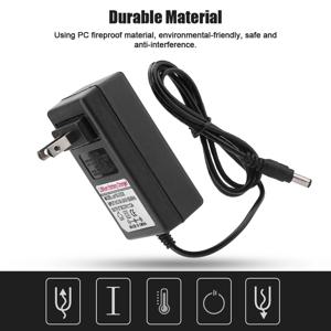 안전 충전 전원 공급 어댑터, 리튬 이온 배터리 충전기, 영국 플러그, AC 100-240V, DC 21V, 2A