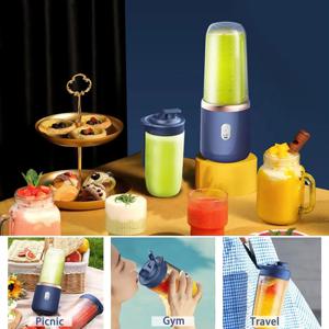 휴대용 USB 개인 미니 믹서 컵 핸드헬드 여행용 블렌더 물병용 싱글/더블 컵