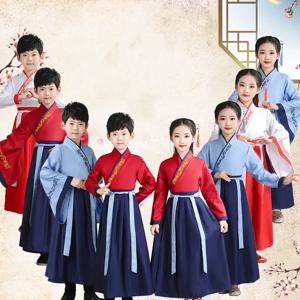 아기 한푸 원피스 어린이 코스프레, 어린이 의상, 코스튬 할로윈 복장, 소녀 소년 드레스, 중국 전통 의상, 패션