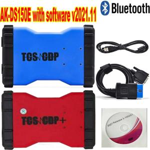 블루투스 지원 NEW AK DS-150 E 무료 키젠 V2021.11 포함, Delp DS-150E BT 자동 OBD2 자동차 트럭 OBD II 스캐너 진단 도구