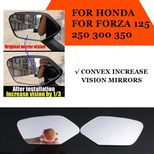 오토바이 볼록 거울 증가 백미러 사이드 미러 뷰 비전 렌즈 HONDA Forza350 Forza 350 125 250 300 NSS 125