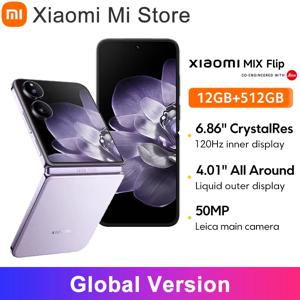 샤오미 MIX 플립 글로벌 버전 스냅드래곤 8 Gen 3 NFC 67W 하이퍼 충전기 12GB 512GB 라이카 50MP 카메라 6.86인치 120Hz 디스플레이