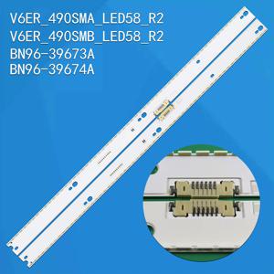 2pcs LED 스트립 삼성 UN49KU7000 UA49KU7500 UN49KU6400 UA49KU7000 UE49KU6472 UN49KU6500F UE49KU6659 UE49KU6470 LN49MV7000F