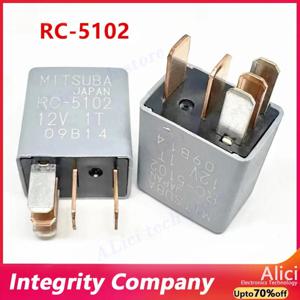 MITSUBA 자동차 릴레이 RC-5102용 원본, 하나는 열림, 하나는 닫힘, 5핀 12V