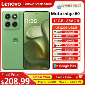 오리지널 모토로라 MOTO edge 60 스마트폰 5G 글로벌 ROM 6.7'' 1.5K 120Hz pOLED 디스플레이 IP68 미디어텍 디멘시티 7400 휴대폰