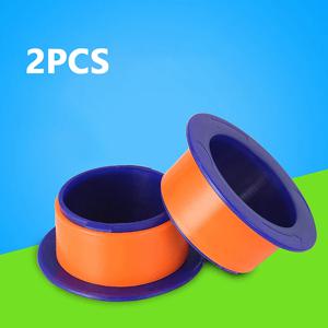 2 Pcs 플라스틱 필름 랩 디스펜서, 휴대용 PP 스트레치 필름 핸들, 긁힘으로부터 손 보호, 환경 친화적