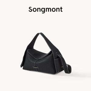 Songmont Yamashita Arimatsu 중형 소형 교수형 귀 처마 가방 디자이너 스타일 통근 토트 크로스 바디 호보 백