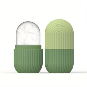 얼굴, 눈을 위한 실리콘 아이스 롤러 마사지기 - 천연 스킨 케어, 눈 밑 지방을 냉각 및 제거, 재사용 가능 및 진정
