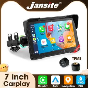5/7인치 오토바이 CarPlay 스크린(TPMS GPS 포함) 모토 네비게이션 디스플레이 화면 안드로이드 자동 디지털 오토바이 대시보드 BT