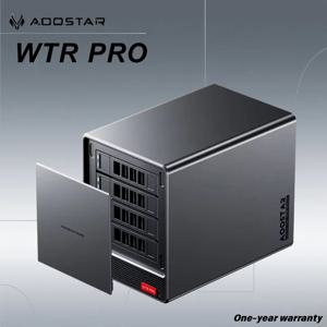 WTR Pro NAS 미니 PC 라이젠 7 5825U DDR4*2 3200MHz 지원 2.5/3.5인치 HDD*4 M.2*2 2280 NVMe 2.5G LAN WiFi6 데스크탑 컴퓨터