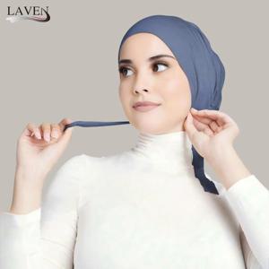 모달 무슬림 미끄럼 방지 터번 모자 이너 히잡 소프트 캡 이슬람 언더스카프 보닛 인도 모자 여성 헤드랩 터반테 무헤르