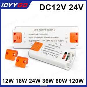 DC12V 24V 초박형 조명 변압기 LED 전원 공급 장치 12W 18W 24W 36W 60W 120W 드라이버 AC220V ~ DC12V DC24V LED 드라이버
