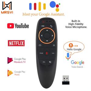 MRSVI G10S 범용 음성 리모컨 2.4G 무선 IR 학습 에어 마우스 컨트롤 H96 MAX/X88 Pro 안드로이드 TV 박스용