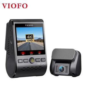 VIOFO A129 Pro 듀오 대시캠 4K + 1080P 전후방 5GHz 와이파이 GPS, 울트라 HD 듀얼 차량 카메라, 버퍼링 주차 모드