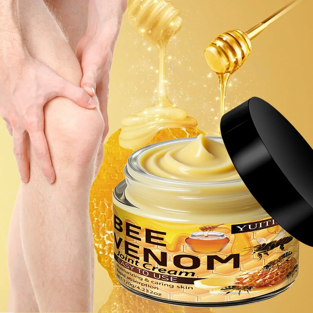 벌독 관절 크림 120g - 모든 관절과 피부에 보습 및 케어, 가볍고 빠른 흡수, 끈적임 없음, 다용도 사용