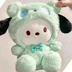 25CM 귀여운 산리오 플러시 헬로키티 시나몬롤 쿠로미 포차코 봉제 인형 만화 귀여운 장난감 어린이 생일 선물