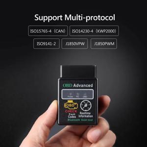 OBD2 스캐너 어댑터 BT, 무선 진단 코드 리더 OBD II 스캔 도구, 엔진 경고등 초기화 및 삭제