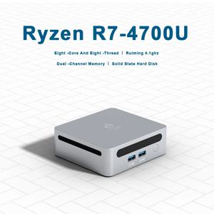 윈도우 11 라이젠 DDR4 3200Mhz WiFi6 게이밍 PC DIY 게이밍 컴퓨터 컴팩트 GenMachine 미니 PC AMD 라이젠5 4700U 4750U 4800H 4900H
