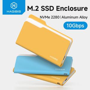 하기비스 M.2 SSD 외장 케이스 10Gbps USB 3.2 Gen 2 to NVMe PCI-E 외장형 M.2 SSD 케이스 노트북용 2230/2242/2260/2280 SSD