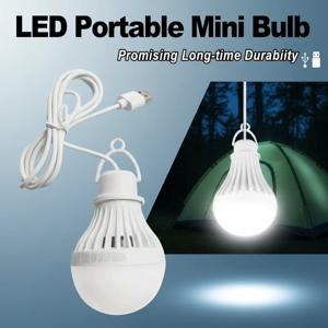 USB LED 캠핑 램프 3w 5w 7w 9w 12w 1.2m 클립 라인 포함 5v 전구 실내외 룸 라이트 눈 보호 USB 어댑터 전원