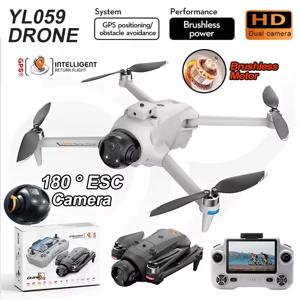 NEW YL059 미니 드론 8K HD 카메라 접이식 쿼드콥터 5G WiFi FPV 고도 유지 헤드리스 모드 원키 리턴 RC 드론 장난감 선물