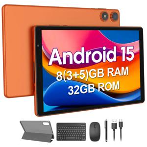 BAKEN 10인치 태블릿 |   안드로이드 16 OS |   펜타코어 프로세서 |   8GB RAM (3GB + 5GB) + 32GB ROM |   와이파이 6 |   듀얼 카메라 |   6000mAh