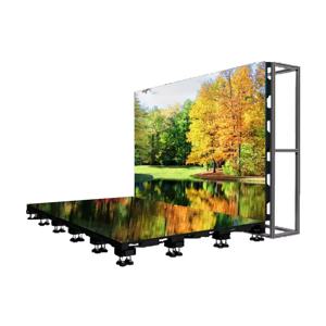 실내용 NV P2.976/P3.91 500x500mm 풀컬러 3D 인터랙티브 LED 댄스 플로어 타일 스크린 (IP65 등급, 1년 보증)