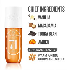 90ML 솔 데 자네이로 체이로사 71 퍼퓸 미스트 바닐라 씨 솔트 카라멜 샌달우드 롱래스팅 향수 패션 향수