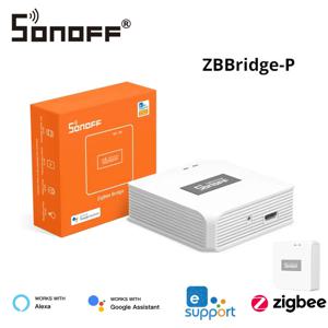 SONOFF ZBBridge-P Zigbee 게이트웨이 브리지 프로 최대 128개 하위 장치 지원 로컬 스마트 홈 보안 지원 Alexa, Google, SmartThings