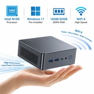 미니 PC 인텔 N150/ i9-9900 16Gb 32Gb 램+256Gb 512Gb 1Tb 2Tb 롬 SSD 와이파이 6 블루투스 5.2 게이밍 컴퓨터
