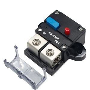 AMP 회로 차단기 퓨즈 리셋 자동차 보트 자동 방수 보안 퓨즈 액세서리, 50A 60A 80A 100A 150A 200A 250A 300A