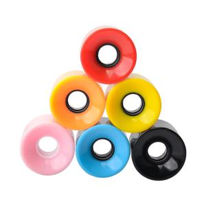 하이 퀄리티 랜드 서핑 롱보드 휠, 탄성 스케이트보드 롤러, 78A PU 휠, 60x45mm, 세트당 4 개