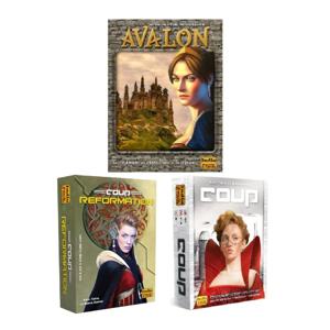 새로운 보드 게임 인디 보드 및 카드 Avalon Coup 전체 영어 가족 파티 대화 형 전략 파티 게임 어린이 장난감