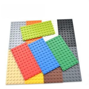 5개의 작은 곡물 블록 베이스 플레이트 - 6x12 구멍 블록 - 어린이 퍼즐 세트, 창의적인 DIY 조립 장난감 액세서리, 블록 벽 장난감