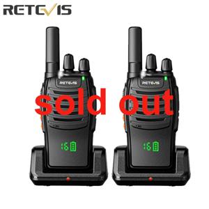 Retevis H777H 워키토키 6개 세트 양방향 라디오 워키토키 PMR/FRS 통신 라디오 휴대용 6구 충전기 포함 인터컴