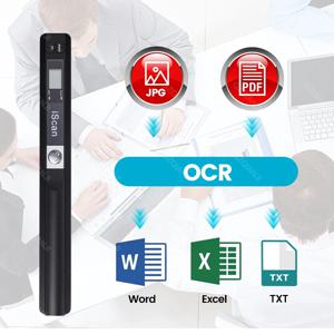 IScan01 휴대용 A4 문서 리더 스캐너 900DPI 계약서, 서류, 사무용, 비즈니스용 핸드헬드 모바일 스캐너 JPG PDF 포맷