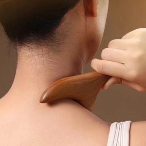 1 PCS 목 발 백단 트리거 포인트 마사지 Gua Sha 도구 홈 체육관 전문 치료 마사지 도구 뒤로 다리 손 얼굴